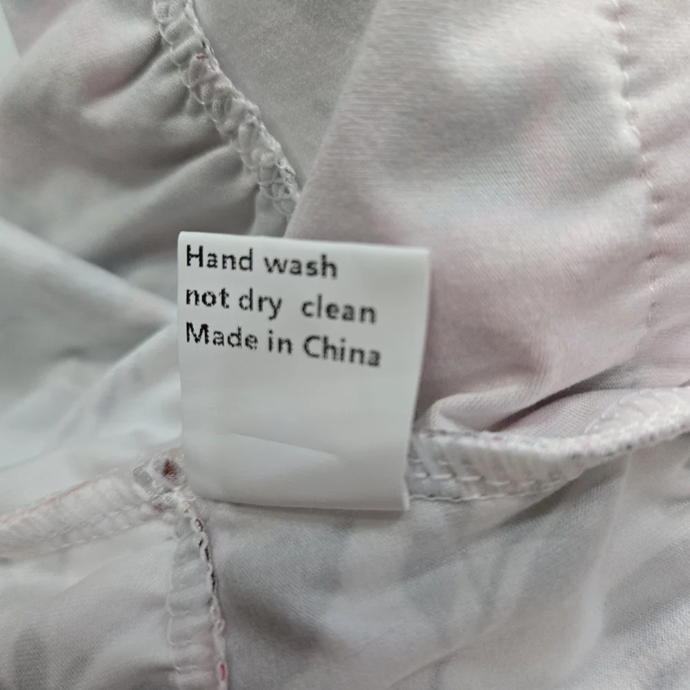 Unbranded White Rose Print Sleeveless Baby Doll Tank Top 9-12 Months
